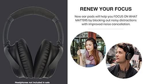 Premium Replacement Qc35 Ear Pads / Qc35 Ii Ear Pads Cushions Compatible With Bose Quietcomfort 35 (Qc35) / Bose Quietcomfort 35 Ii (Qc35 Ii) Headphones (Black). Great Cushion Comfort And Durability #TOP4