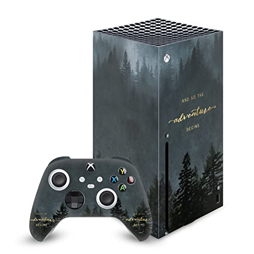 Autocollant de jeu Xbox Series X vinyle skin protection manette console motif Nature Magick