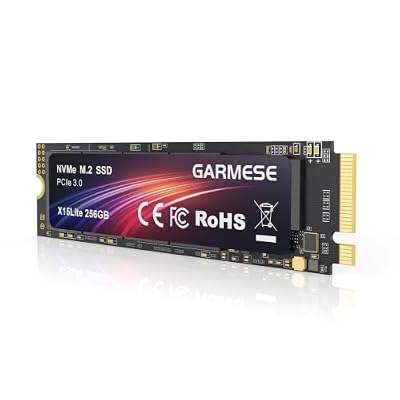 GARMESE 256GB NVMe SSD PCIe 3.0 M.2 2280 Internal Solid State Drive Up to 1400MB/s Read, 3D NAND TLC, System Boot Drive & Storage for PC Desktop Laptop