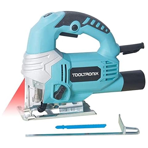 ToolTronix 710W Electric Laser Guide Jigsaw Jig Saw Variable Speed Cutting Pendulum Action Cover