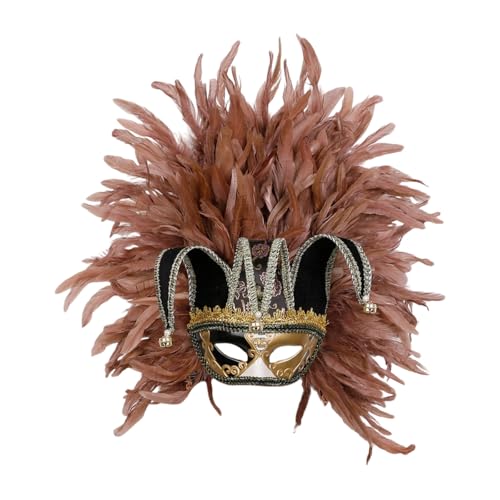 Masque Venise orange en dentelle : la solution pour un déguisement de couple réussi