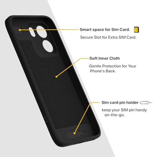 Image of Pikkme Back Cover for OnePlus Nord CE 6 5G Soft Matte Silicone Mag-Safe Design (Mag-Safe Not Support) Camera Protection | Slim Fit Bumper Cover (Black)