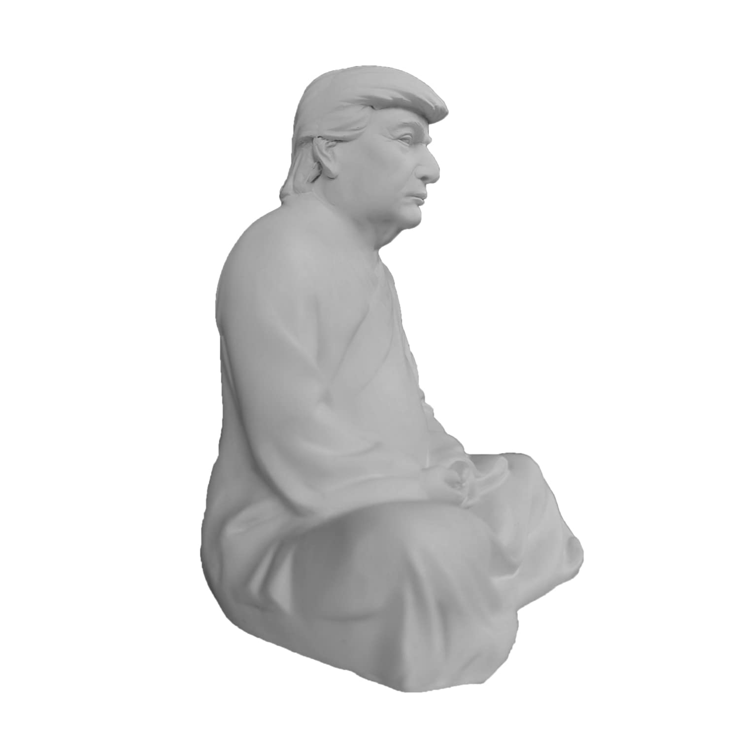 Estatuilla Broma Político Estatuilla De Buda Trump Meditando - Figura De Resina, 16x13.8x9 Cm, Decoración De Escritorio Divertida Buda Meditando Resina