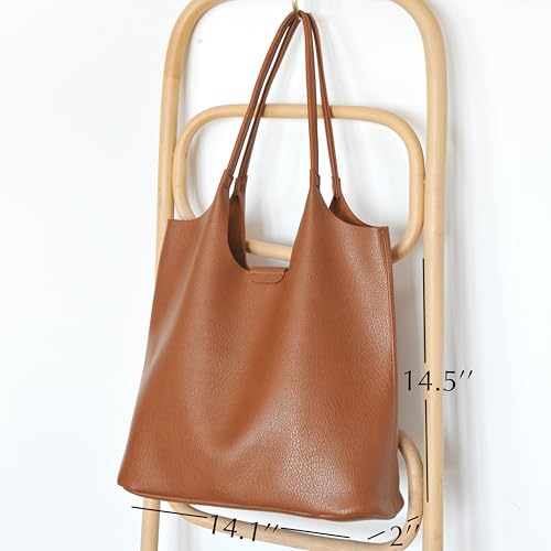Bolso Tote de Cuero Vegano Suave para Mujer miniatura 4