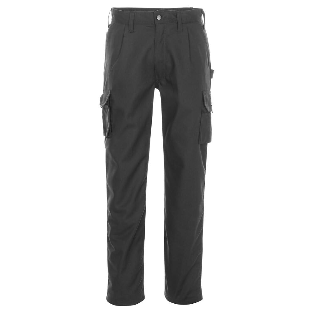 Mascot Black 03079-010-09 Toledo Hardwear High Durability Trouser With Thigh Pocket, Size 82C54,