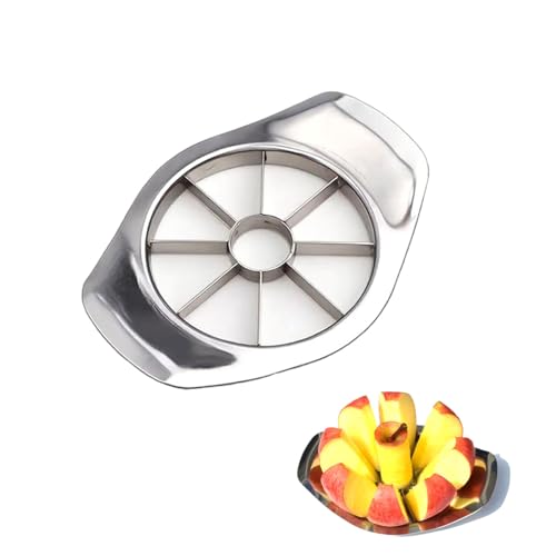Auriselle Vide-pomme en Acier Inoxydable et Coupe-pomme Coupe-pomme en Quartiers Coupe-pomme Polyvalent et Facile à Nettoyer Idéal pour les Familles et la Cuisine, Fêtes