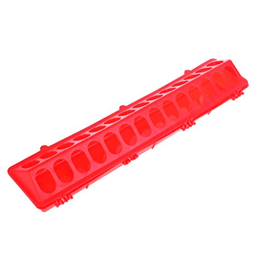 luosh Bird Feeder,Animal Farming Tool Flip-Top Bird Poultry Long Trough Feeding Chicken Case