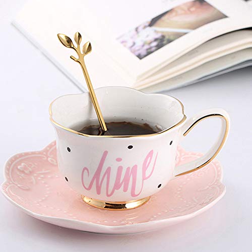 Turbokey Coffee Spoon Fork 8 Pack(4 Spoons 4 Forks),Silver Leaf Retro Dessert Coffee Small Spoon Cocktail Picks Fruit Fork Flatware,4.7 Inches Stainless Steel Tea Spoon Set (Silver8)