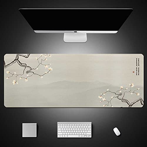 Tapis de souris XXL paysage de l'encre de chine tapis de bureau 90x40 cm