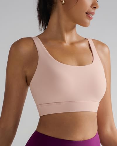 Image of RUNNING GIRL Sports Bra for Women High Support, Molded Cup High Impact Sports Bras with Sewn in Pads Workout Running Bra