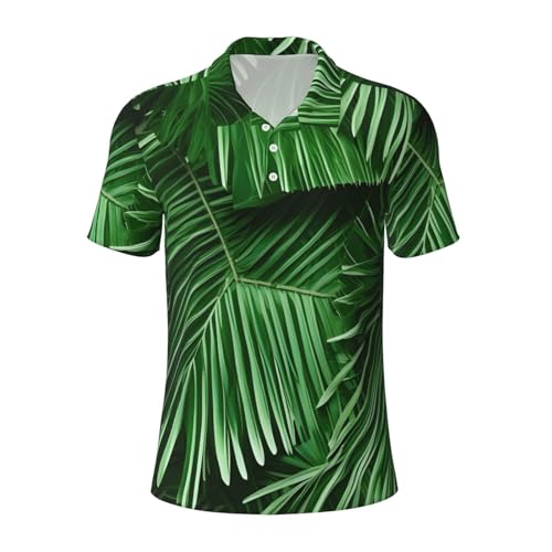 Chemise décontractée pour homme imprimé palmier idéale pour vos barbecues et soirées d'été