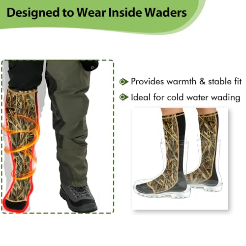 Image of Riverruns Wading Socks, Neoprene Wet-Suit Wader Socks for Men and Women Outdoor Fishing, Surfing, Wakeboarding