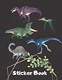 Photo Gallery tiranosaurus velociraptor diplodocus stegosaurus blank sticker book: premium matte cover empty papers to put in stickers, for boys girls kids toddlers ... book for drawing sketching doodling writing Photo Gallery tiranosaurus velociraptor diplodocus stegosaurus blank sticker book: premium matte cover empty papers to put in stickers, for boys girls kids toddlers ... book for drawing sketching doodling writing