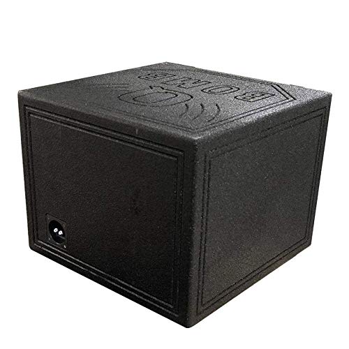 QPower QBOMB15HP Single 15 Inch 32 Hertz Frequency Vented Side Ported Speaker Round Box Enclosure with Spring Loaded Terminal