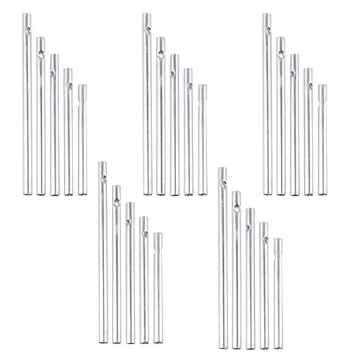 30Pcs Wind Chime Tubes Set DIY Garden Outdoor Window Pendant Hanging Decoration Craft for Home Garden Outdoor Hanging Decorations 5 Different Length