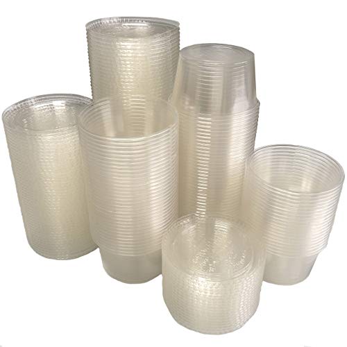 One-Day Sale: Up to 80% Off 4 Ounce Compostable Biobased Plastic Cups and Lids - 100 Pack