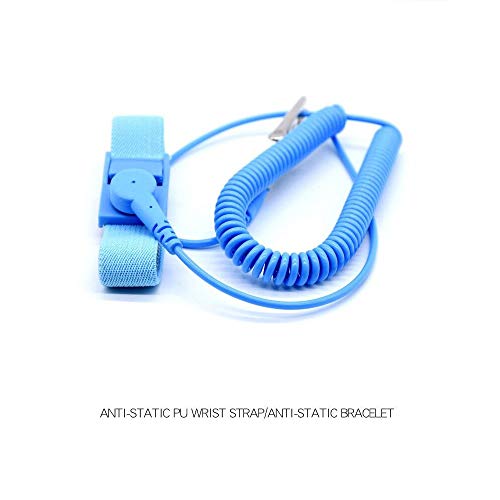 Anti Static Wrist Strap, Esd Wrist Strap Band With Grounding Wire, Alligator Clip, Extendable Long Cord #TOP2