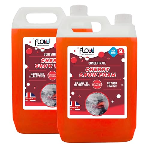 Flow Cherry Car Snow Foam Cleaner | Automotive Cleaning | Ideal for use with Pressure Washers (10 Litre)