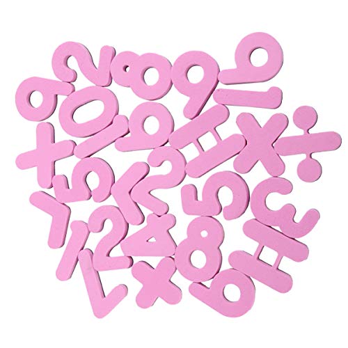 NUOBESTY 54Pcs NÃºmeros MagnÃ©ticos NÃºmero de Brinquedos ÃmÃ£s de Geladeira Brinquedos Educativos (