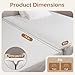 ENITYA 75" x 10" Split King Gap Filler for Adjustable Bed, Twin to King Converter with Removable Washable Cover, Bed Bridge for Guest Stayover/Hotel/Family Room Vacation, Easy Install, White