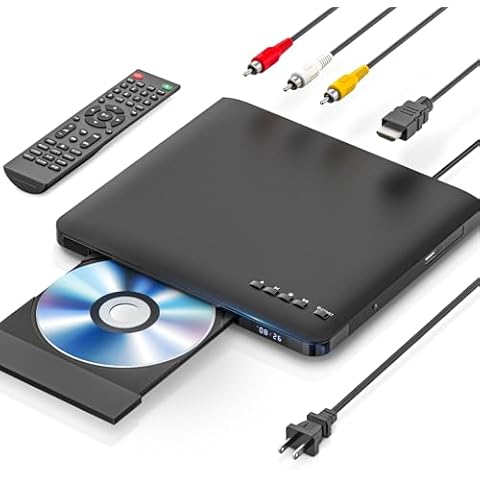 Slim Design DVD Player with HDMI and AV Output Cover