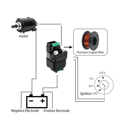 Relé de solenoide de arranque de motocicleta e interruptor GSF1200Z 5