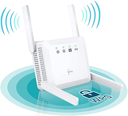 Best WiFi Extender, WiFi Booster Extender, Signal Booster, Internet Extender Booster, Covers Up to 3000 Sq.ft and 30 Devices, Up to 1200Mbps Dual Band