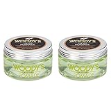 Woody's Pomade for Men Strong Hold - High Shine, Water-Based Mens Hair Styling Cream for Slicked Back & Classic Looks Hairstyles, 3.4 oz, 2 Pack