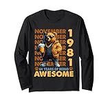 Photo Gallery 44th birthday bear legends november 1981 44 years old mens maglia a manica Photo Gallery 44th birthday bear legends november 1981 44 years old mens maglia a manica