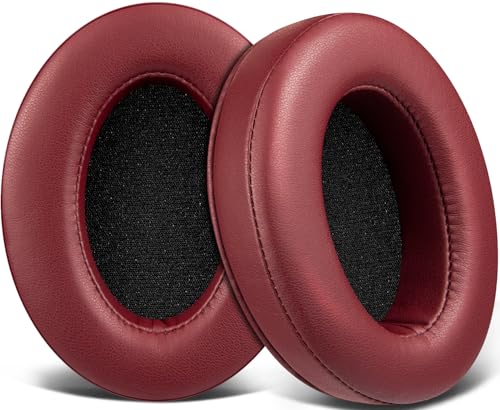 Image of SOULWIT Earpads Cushions for Audio-Technica ATH M50X /M40X, HyperX Cloud /Alpha, SteelSeries Arctis, Ear Pads for Sony MDR-1ABT /1RBT /1RNC /7506, Turtle Beach Stealth 420X /600 - Burgundy