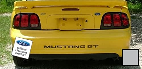 Decal Mods Inserciones de letras para parachoques trasero para Ford Mustang GT Metallic Silver - CMS (se adapta a 1994-1998)