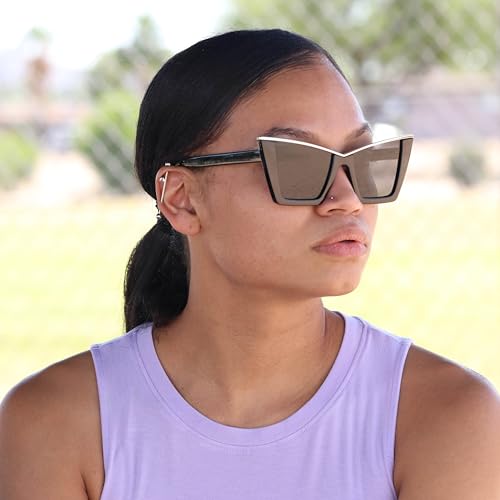 Trendy Retro Womens Oversized Square Cat Eye Sun Glasses UV Protection Vintage Style For Women Sunglasses4