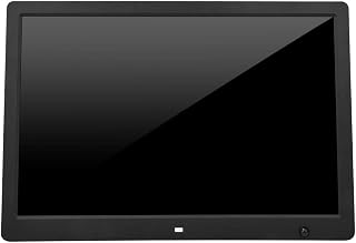 15.4 in Electronic Digital Photo Frame, 1280X800 Resolution 16:10 Full TN Display Digital Album, Motion Detection Sensor Support Video Play, Picture Play, Alarm Clock, Calendar/Clock(Black#4)