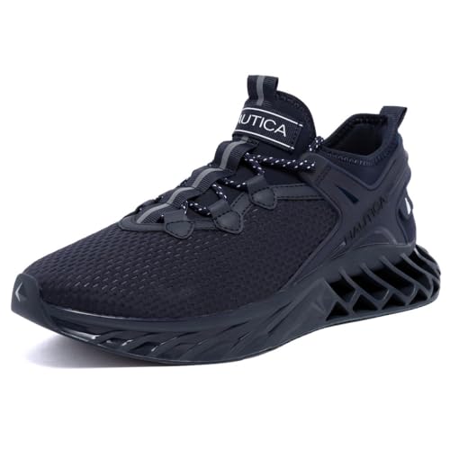 Image of Nautica Men's Casual Fashion Sneakers - Lightweight Lace-Up Athletic Walking Shoes for Gym & Tennis, Comfortable