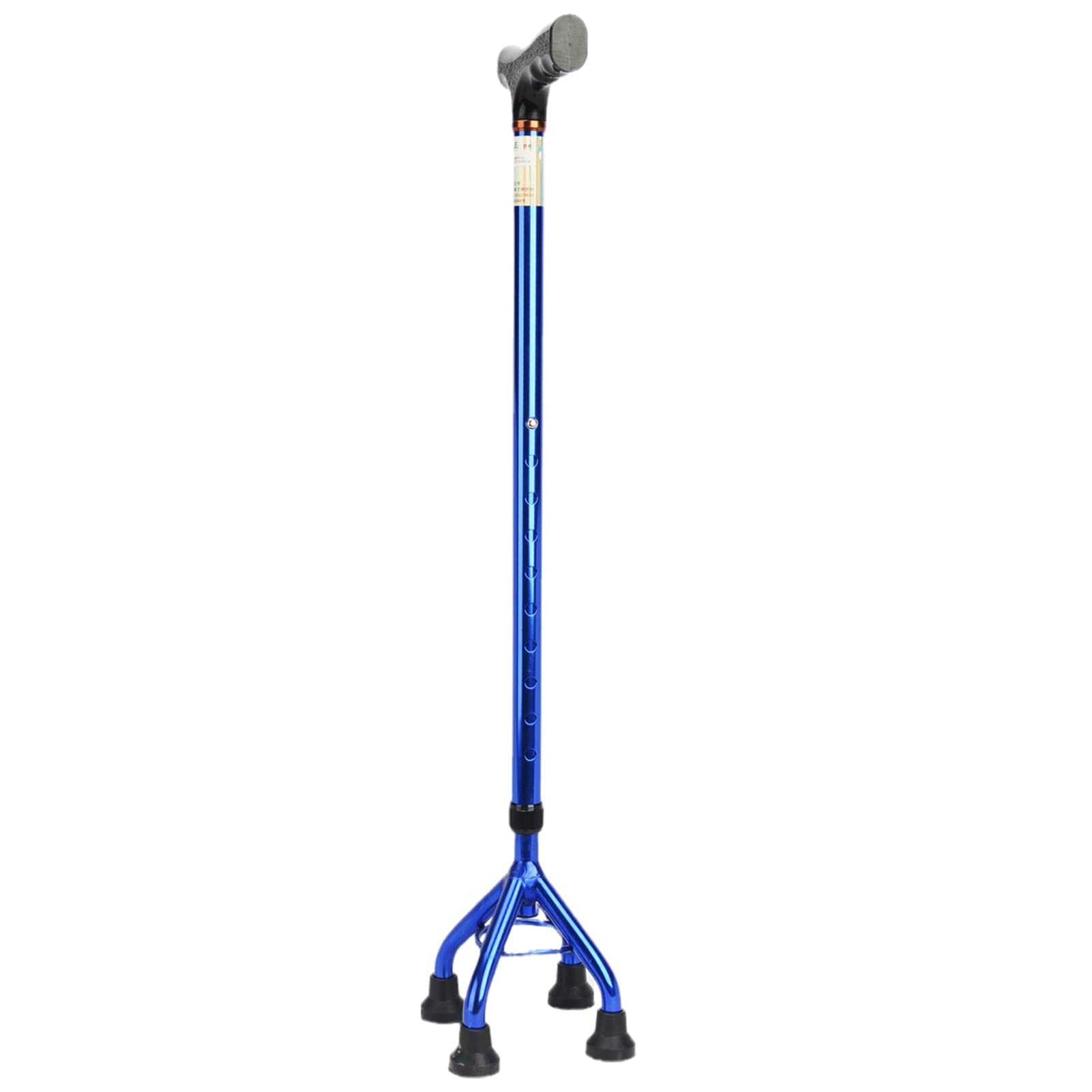 Muletas cuádruples para Hombres y Mujeres, bastón de Aluminio para Caminar con Mango ergonómico, bastón telescópico con Base de 4 Patas