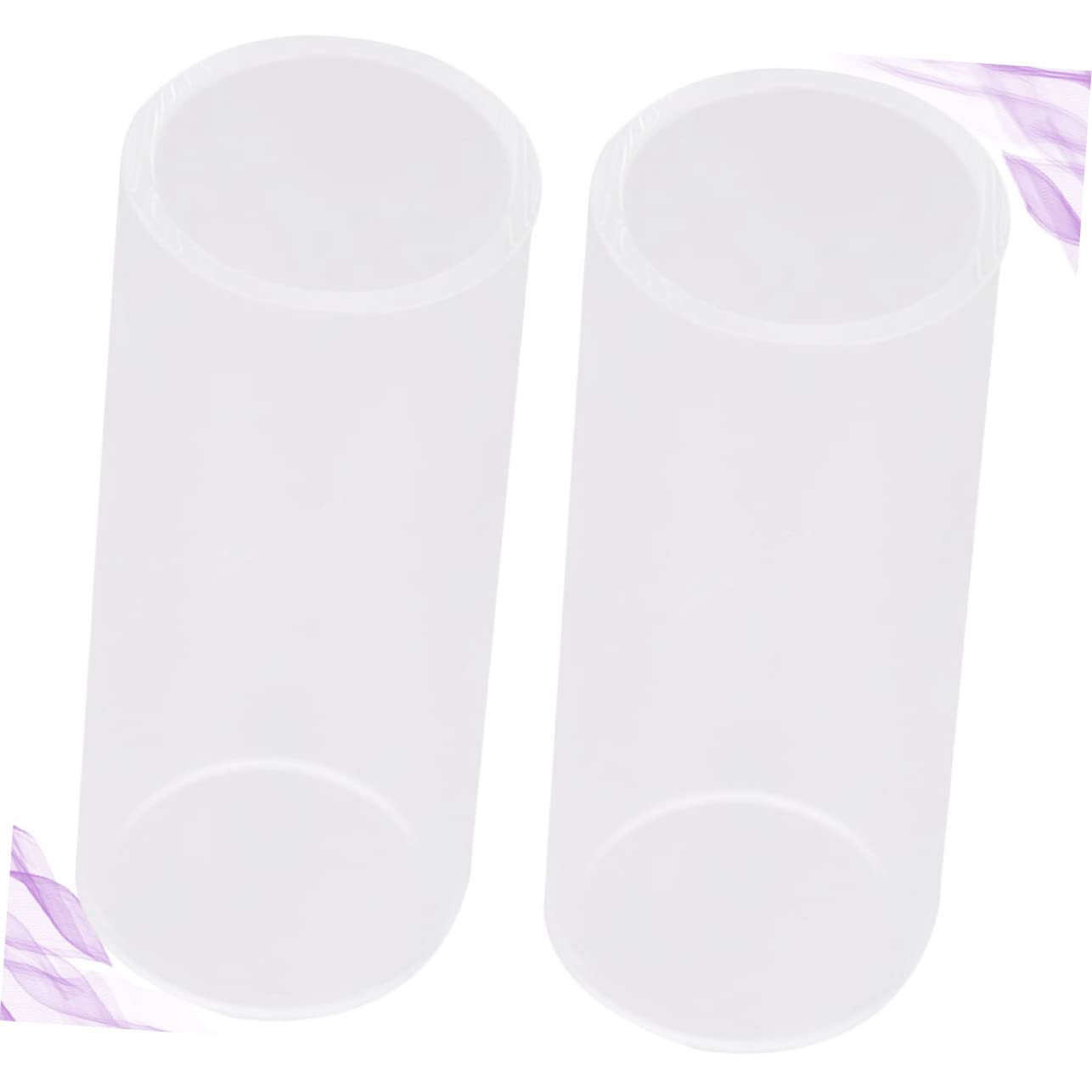 ERINGOGO 2pcs Guitar Guitar Slide Guitar Accessories Bottle Slides Tube And Slide Protector Thumb Musical Slip For Carpet Neck Guitar Ring Medium Slider for Guitar White