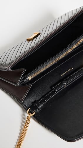 Image of Tory Burch Women's Robinson Patent Puffy Quilted Chain Wallet