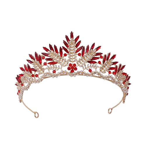 Coronas para novia con cristales y tiara de reina fina