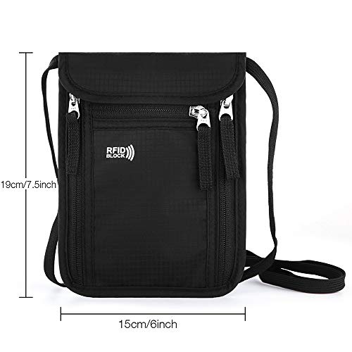 KEAFOLS Travel Pouch Neck Wallet Family Passport Holder Organizer Case with RFID Blocking by KEAFOLS - Image 4