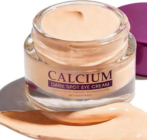 Calcium Dark Spot Erasing Eye Cream Collagen Niacinamide Under Eye Cream for Dark Circles Puffiness & Fine Lines Anti Wrinkle Firming & Hydrating Eye Cream for Brighter-15g