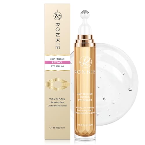 RONKIE Eye Cream for Dark Circles: Under Eye Cream with Retinol Caffeine - Reduces Under Eye Bags...