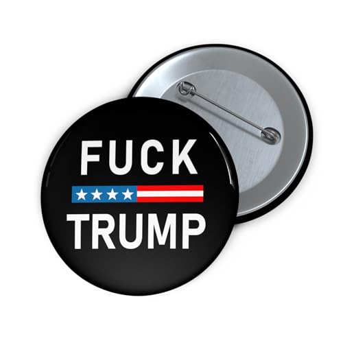 TWO Fuck Trump Buttons FDT Resist Protest President Trump (1.25 Inch)