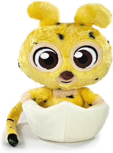 Peluche Marsupilami Bebé en Huevo con Textura Suave Barrado 28cm