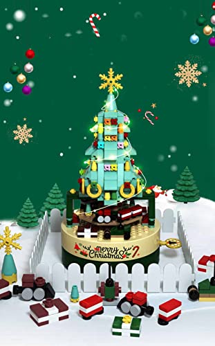 Weihnachtsbaum Musikbox Bausteine Kit,360Teile Uhrwerk Spieluhr Serie Modell,DIY Puzzle-Montage Aus Kleinen Partikel… – Bild 3
