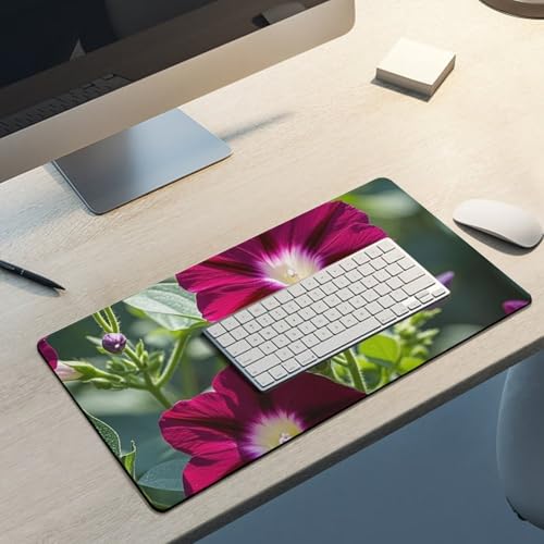 Red Geraniums Gaming Mouse Mat Large Desk Pad 24 x 12 Inches miniatura 5
