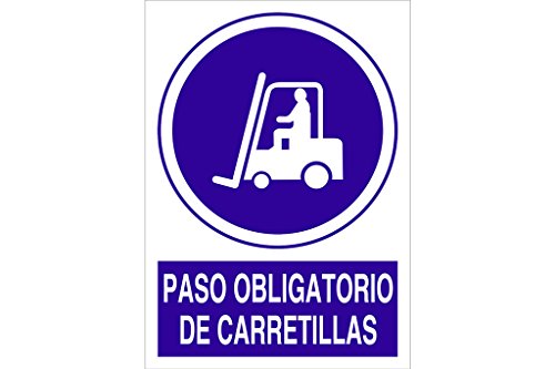 Cofan - Plimpo Señal Adhesiva 210X148Mm Paso Obligatorio De Carretillas En Oferta Cofan O63Ad210148 Señal Adhesivo, 210 X 148 Mm