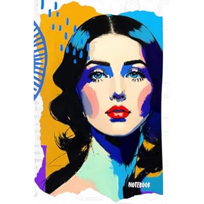 Retro Portrait Notebook | Quote on Back: " Remember that you are Amazing" | Ai Image and Digital Collage