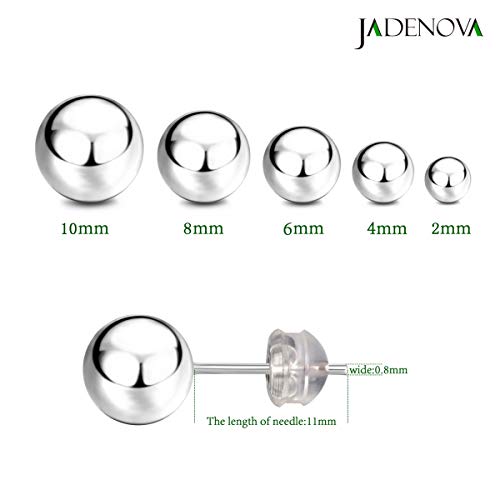 JADENOVA 925 Sterling Silver Earrings Silver Studs Ball Earrings for Women3