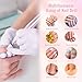 Denabuty Nagelfräser Kabellos 35000 U/Min, Elektrische Nagelfeile 12 in 1 Fräser Nägel Professionell Nail Drill, Nagelfräser für Gelnägel, für Semi Permanent und Acrylnägel, Maniküre Pediküre Rosa