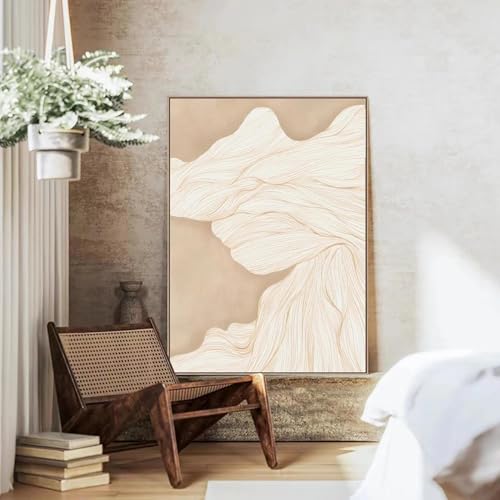 Peinture sur toile abstraite pour décoration de salon et salle à manger moderne